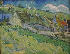 Thatched Cottages by Vincent van Gogh