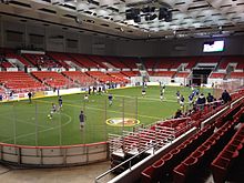 Tulsa Revolution warm-ups at Cox Business Center on November 22, 2014. Cox Business Center arena.jpg