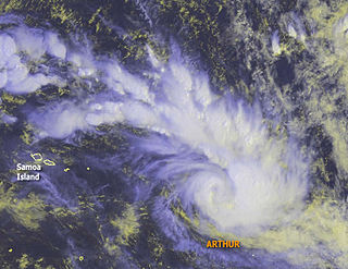 Cyclone Arthur (2007) Category 2 South Pacific cyclone in 2007