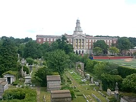 On April 12, the union began to strike against Cypress Hills Cemetery in Brooklyn (pictured 2013). Cypress Hills Cemetery.jpg