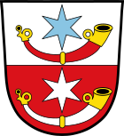 Wappen del cümü de Langenneufnach