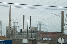 St. Clair Power Plant, a large coal-fired generating station in Michigan, United States DTE St Clair.jpg