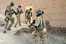 A Ranger assault team assaults a compound in Nerkh district in Wardak province, Afghanistan, on 19 November 2009. Defense.gov photo essay 091119-A-5713F-461.jpg