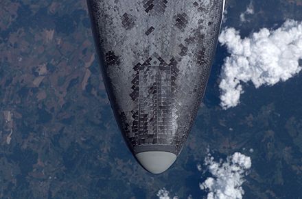 Thermal soak aerodynamic heat shield used on the Space Shuttle.