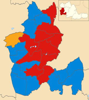 Dudley UK ward map 2006.svg