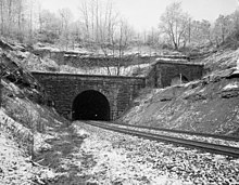 East Portal Kingwood Tunnel original HAER WV1.jpg