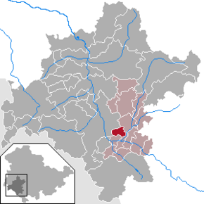 Poziția Ellingshausen pe harta districtului Schmalkalden-Meiningen
