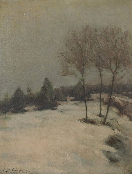 File:Elliott Daingerfield - Snow scene, evening.jpg