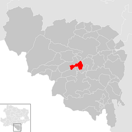 Poloha obce Enzenreith v okrese Neunkirchen (klikacia mapa)