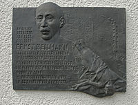 Gedenktafel für Ernst Heilmann in der Kreuzberger Brachvogelstraße