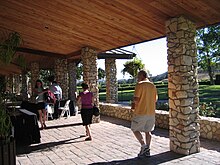 Das Fess Parker Weingut in Los Olivos im Weinbaugebiet Santa Ynez Valley AVA.