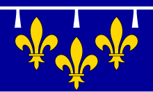 Drapeau de la province de l'Orléanais.