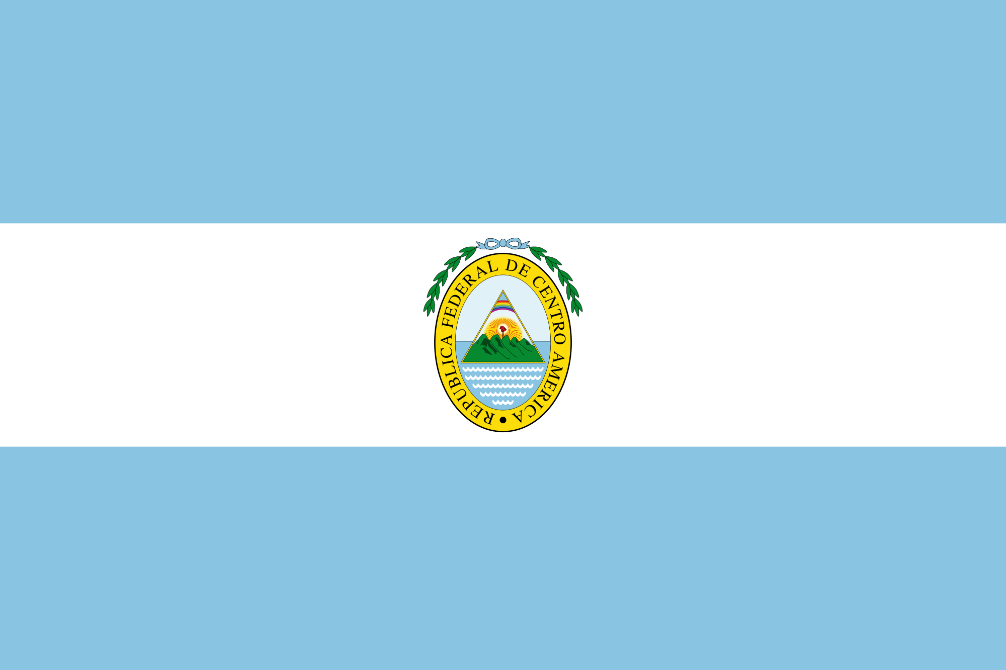 République fédérale d'Amérique centrale 2000px-Flag_of_the_Federal_Republic_of_Central_America.svg