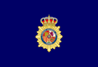 Flagge des Nationalen Polizeikorps von Spanien