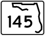 State Road 145 marker