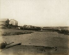 Damaged Fort Crockett Parade Ground after 1915 Galveston Hurricane Fort Crockett Parade Ground.jpg