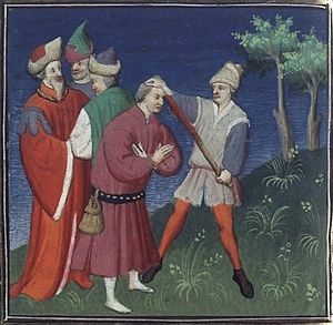 Français 226, fol. 258v, Supplice d'Isaac II.jpeg