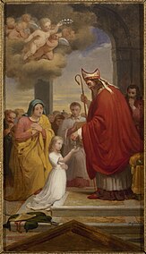 Consecration of Saint Geneviève by Saint Germain of Auxerre, 1830