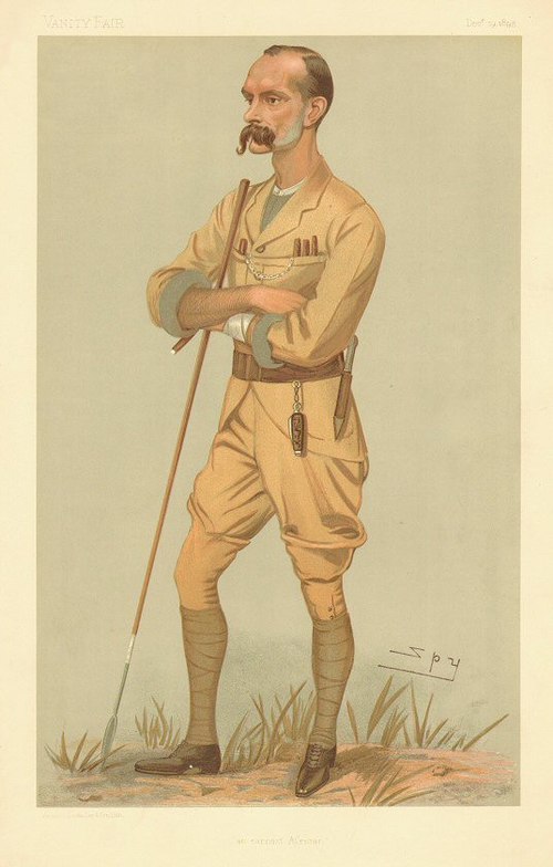 Lugard caricatured by Spy for Vanity Fair, 1895