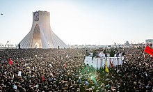 Mourners at Azadi Square, Tehran Funeral of Qasem Soleimani, Tehran, Mehr 08.jpg