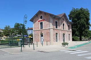 <span class="mw-page-title-main">Mézériat station</span> Railway station in Mézériat, France