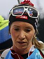 Čeština: Elisa Gasparinová po dojezdu do cíle stíhacího závodu na Světovém poháru v biatlonu v Novém Městě na Moravě 2023 English: Biathlon World Cup in Nové Město na Moravě 2023 – Elisa Gasparin.