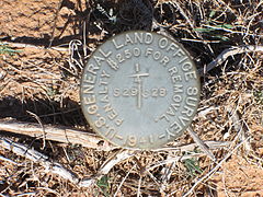 GLO marker from 1941 near Sahuarita, Arizona