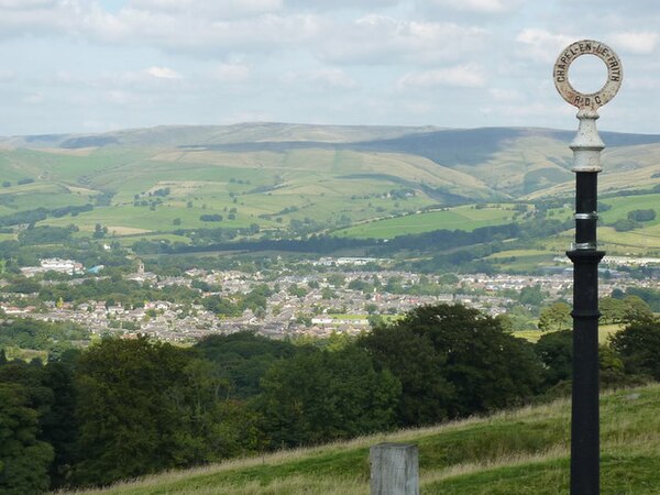 View of the town from Cowlow Lane