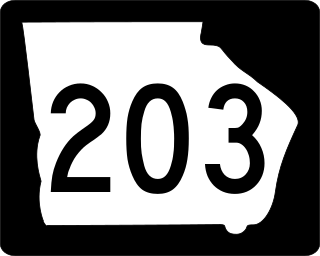 <span class="mw-page-title-main">Georgia State Route 203</span> State highway in Georgia, United States