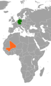 Location map for Germany and Mali.