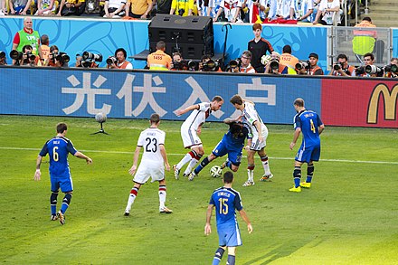 Action from the 2014 FIFA World Cup Final between Argentina and Germany