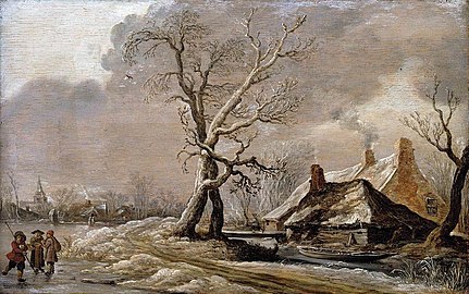 Hiver sur le fleuve (1627) Collection privée