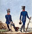 Chasseurs de la Grande Armée en 1812, d'après Carle Vernet.