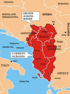 albania map