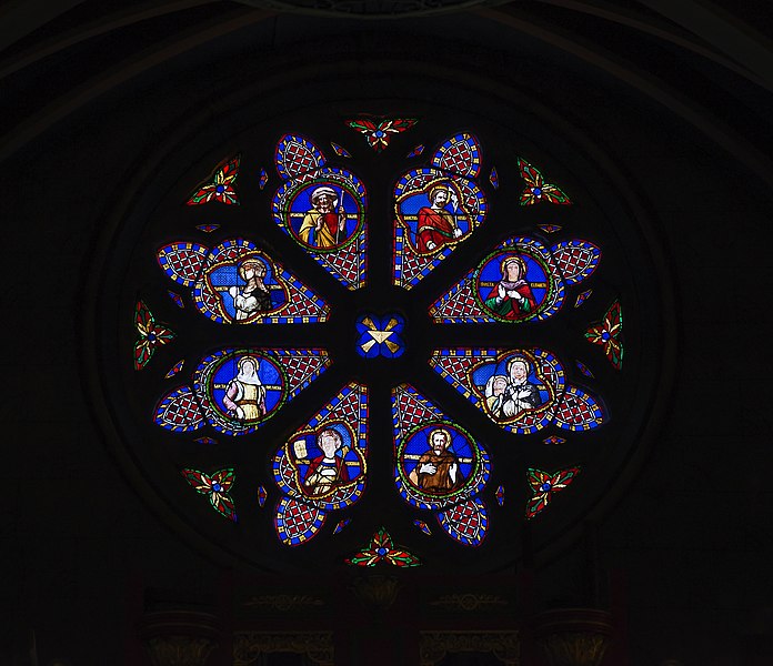 File:Grisolles (Tarn-et-Garonne) Eglise St.Martin. Rosace.jpg