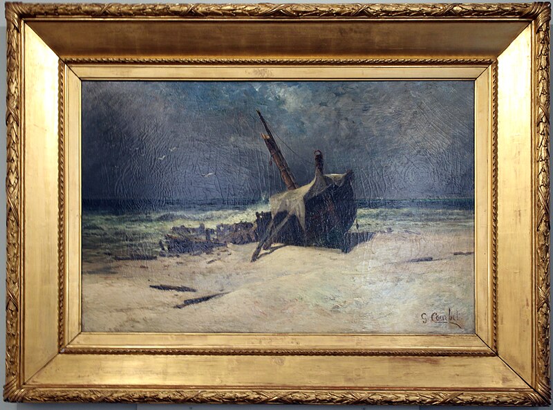 File:Gustave Courbet - L'épave - Musée Mainssieux abc2.JPG