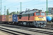 628 304 “Remot Szergej” egy tehervonat élén