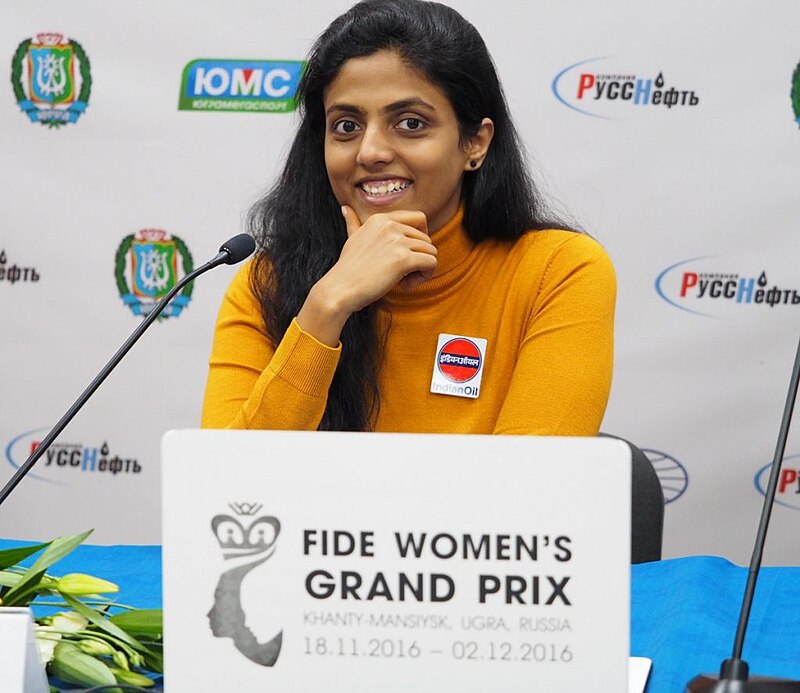 Indian Grandmaster Dronavalli Harika among women chess players