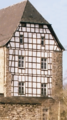 Timbered house end