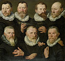 (Circle of) Pieter Pietersz the Elder (c. 1595-1605), The Company of Captain Pieter Dircksz Hasselaer and Lieutenant Jan Gerritsz Hooft