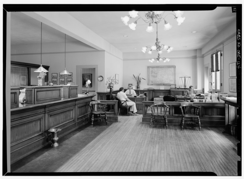 File:Historic American Buildings Survey, August, 1971 INTERIOR VIEW OF U.S. NATIONAL BANK OF OREGON BRANCH OFFICE. - United States Hotel, California and Third Streets, Jacksonville, HABS ORE,15-JACVI,68-5.tif