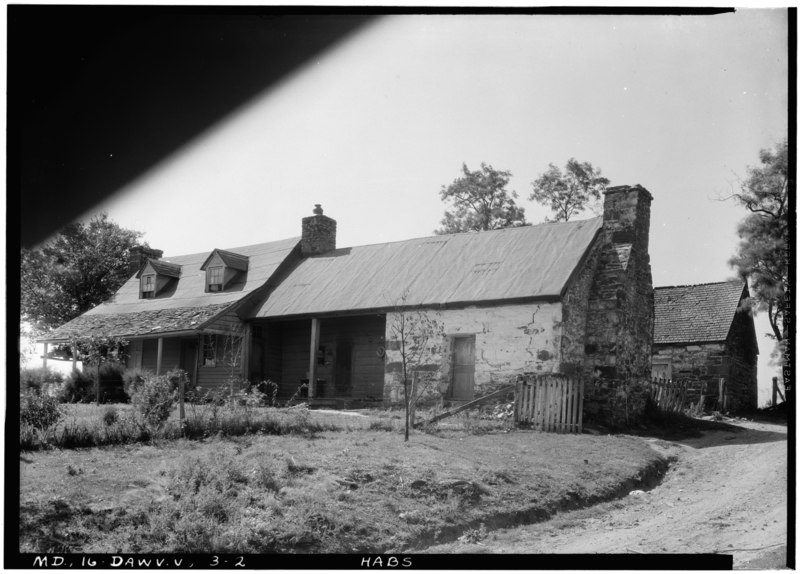 File:Historic American Buildings Survey John O. Brostrup, Photographer September 16, 1936 1-50 P. M. VIEW FROM NORTHEAST (front) - Darnall House, Whites Ferry Road (State Route 107), HABS MD,16-DAWV.V,3-2.tif