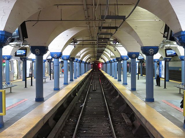 PATH station platforms