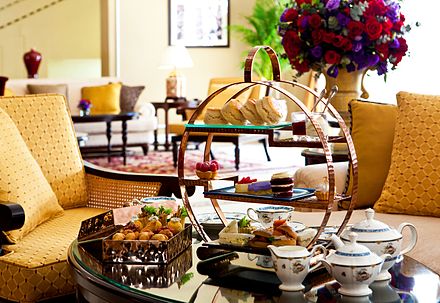 Afternoon tea is a feature of the hotel