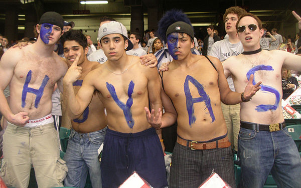 The name "Hoyas" derives from Georgetown's college yell, Hoya Saxa.