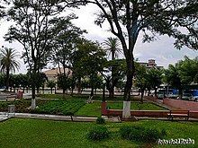 Huambo central garden.