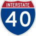 Interstate 40 marker