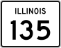 Illinois Rute 135 penanda