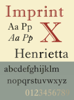 Thumbnail for Imprint (typeface)