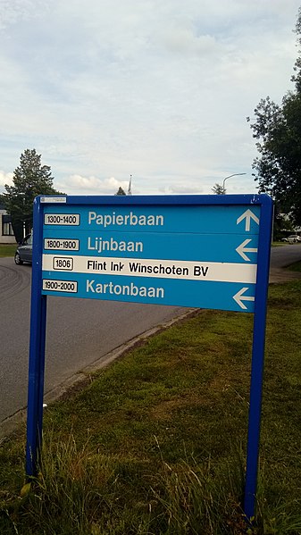 File:Industrial area route sign, Winschoten (2019) 17.jpg